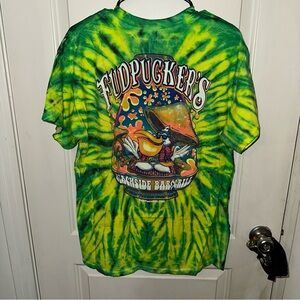 Mens Tie-Dye Shirt - Green and Yellow